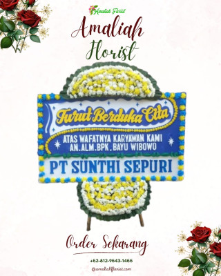 Papan Bunga Duka di Karang Pamulang