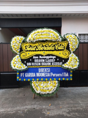 Papan Bunga Duka di Karang Pamulang